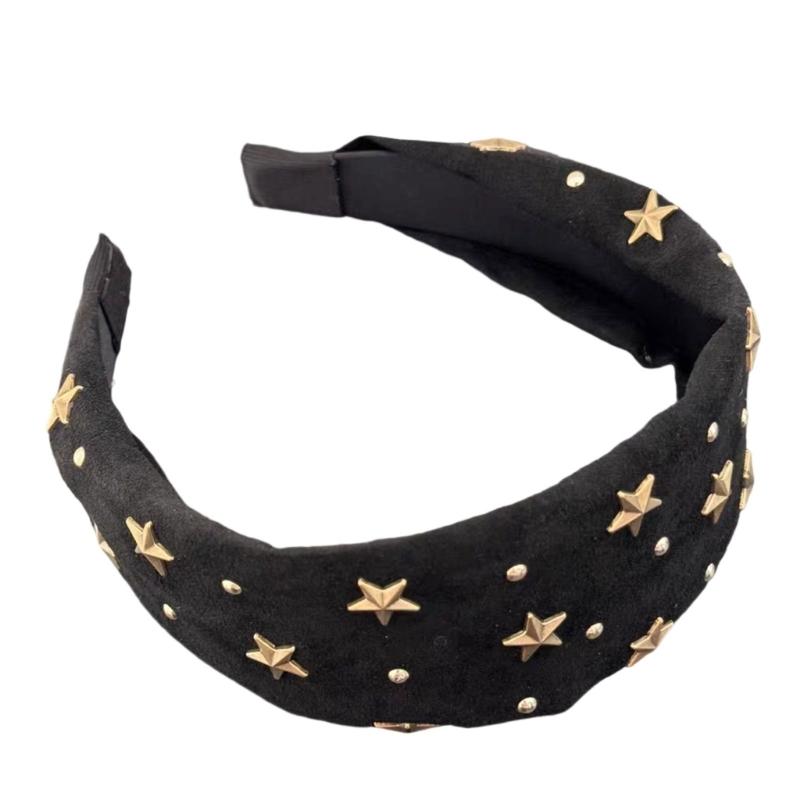 Star Embellished Cloth Hairband Lightweight Comfortable Hair Hoop Unisex Fashion Headpiece Photo Props чорний
Star Embellished Cloth Hairband Lightweight Comfortable Hair Hoop Unisex Fashion Headpiece Photo Props чорний