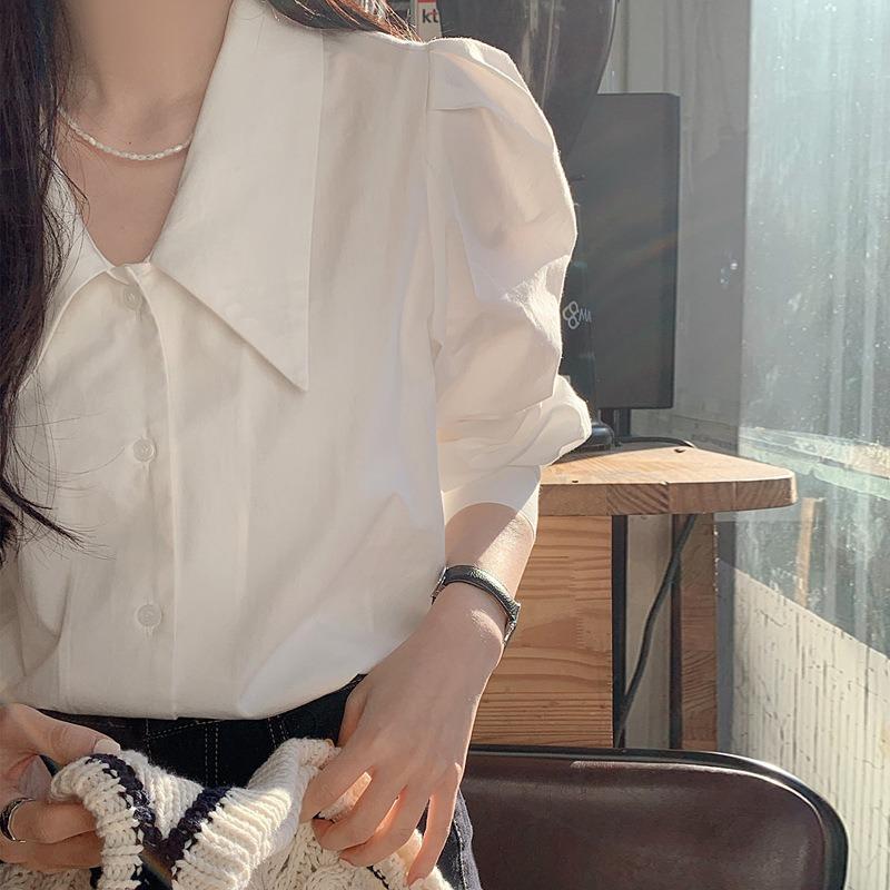 New Spring Long-sleeved White Shirt Women s Design Niche Versatile High-end Korean Style Top XL білий
New Spring Long-sleeved White Shirt Women s Design Niche Versatile High-end Korean Style Top XL білий