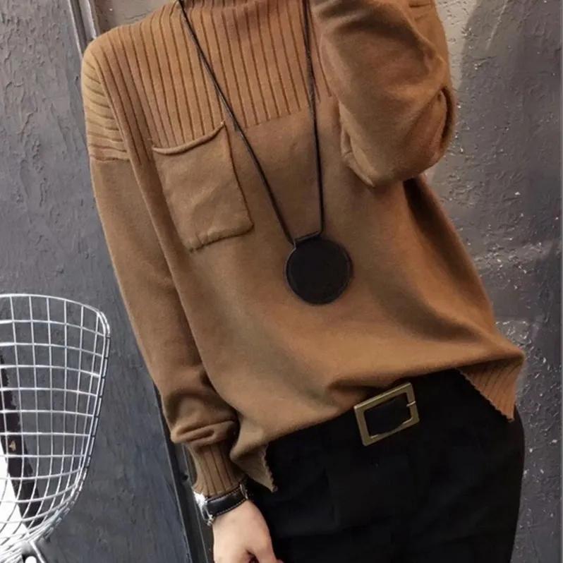 Женский свободный свитер-пуловер со средней высотой горловины на осень и зиму XS
Женский свободный свитер-пуловер со средней высотой горловины на осень и зиму XS