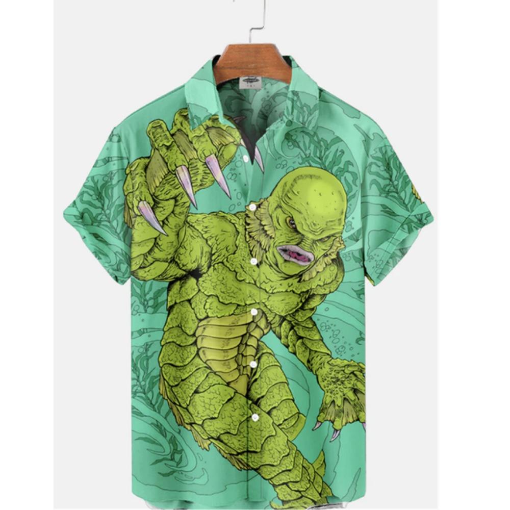Summer Casual Holiday Beach Shirt 3D Gothic Monster Pattern T-shirt Retro Short Sleeve Street Vacation Outdoor Men s and Women s Shirt S
Summer Casual Holiday Beach Shirt 3D Gothic Monster Pattern T-shirt Retro Short Sleeve Street Vacation Outdoor Men s and Women s Shirt S
