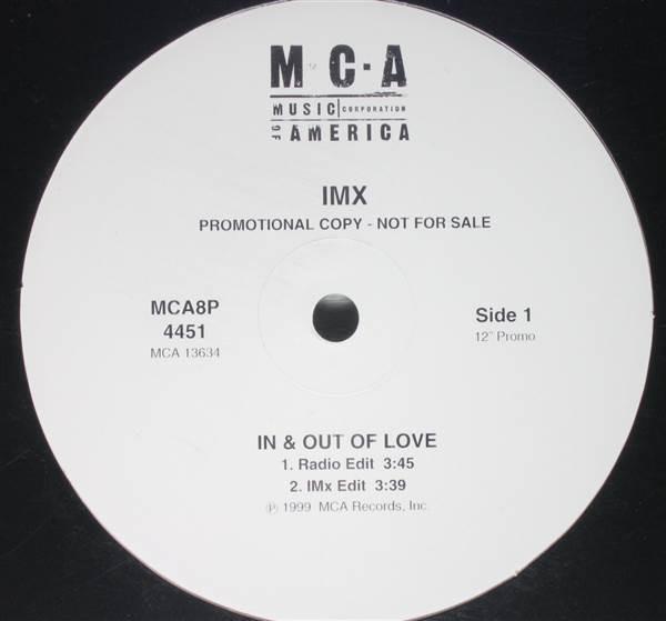 12inch Record IMX - In & Out Of Love MCA8P4451PROMO MCA Records 1999 US Rap & Hip-Hop/R&B Used
12inch Record IMX - In & Out Of Love MCA8P4451PROMO MCA Records 1999 US Rap & Hip-Hop/R&B Used