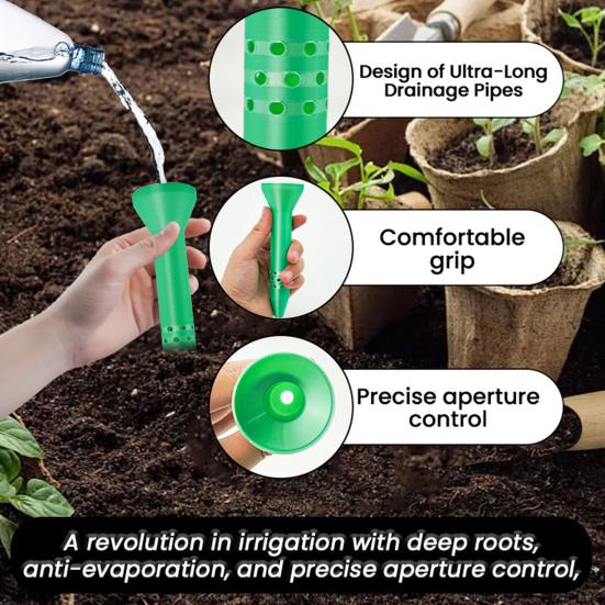 5 Pcs Plant Irrigation Funnel Deep Root Watering Funnel Reusable Planter Insert Watering Tool for Indoor Outdoor Plants 5pcs
5 Pcs Plant Irrigation Funnel Deep Root Watering Funnel Reusable Planter Insert Watering Tool for Indoor Outdoor Plants 5pcs