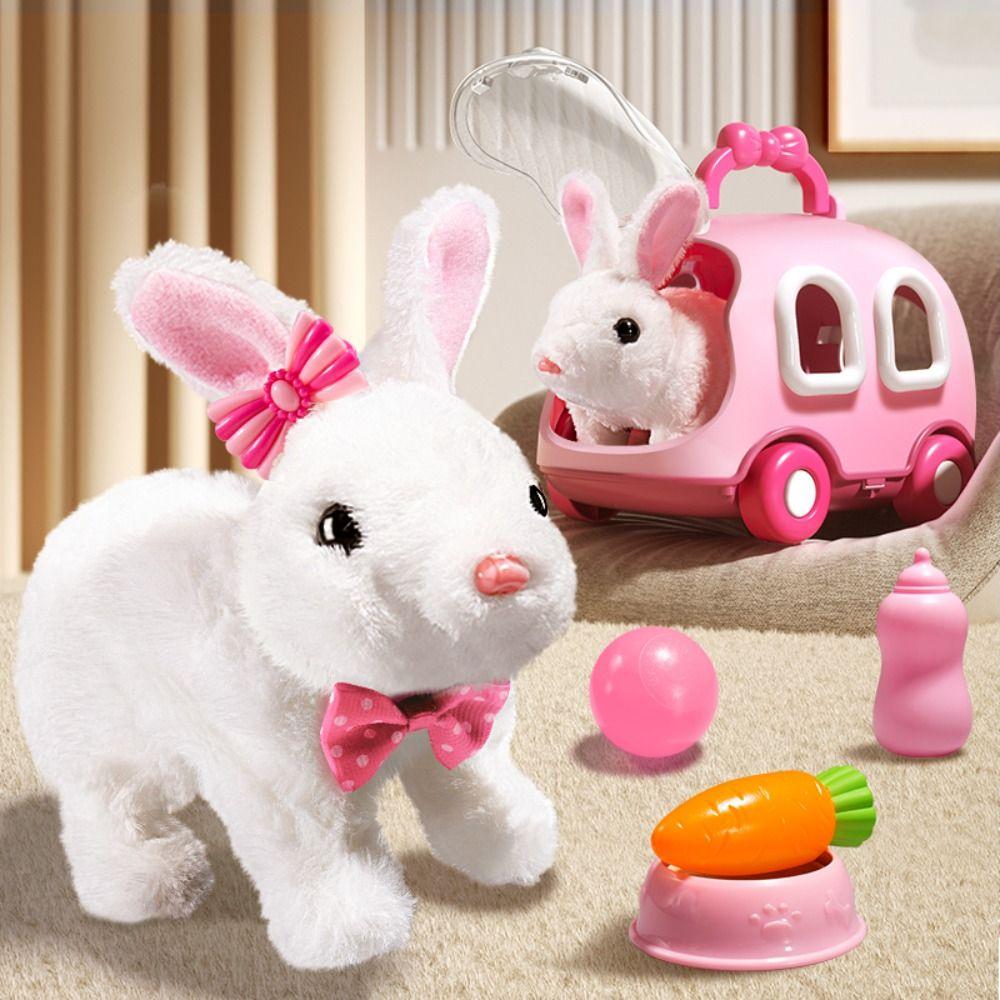 With Sound Electric Simulation Rabbit DIY Electronic Pet Change Clothes Game 4pcs/set
With Sound Electric Simulation Rabbit DIY Electronic Pet Change Clothes Game 4pcs/set