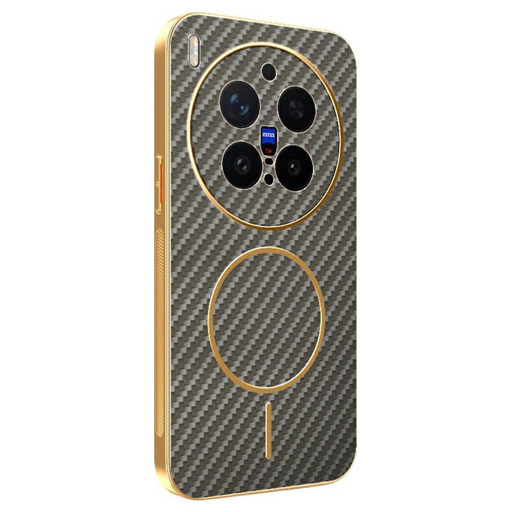 For vivo X300 Pro 5G Case Carbon Fiber Textured Electroplated TPU Phone Back Cover
For vivo X300 Pro 5G Case Carbon Fiber Textured Electroplated TPU Phone Back Cover
