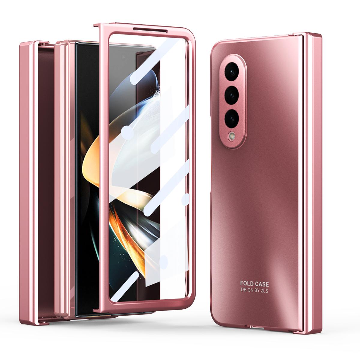Роскошный гальванический жесткий чехол для телефона из ПК для Samsung Galaxy Z Fold 5 4 3 2, защитный чехол на петлях, защитная пленка для экрана for Galaxy Z Fold 4 розового золота
Роскошный гальванический жесткий чехол для телефона из ПК для Samsung Galaxy Z Fold 5 4 3 2, защитный чехол на петлях, защитная пленка для экрана for Galaxy Z Fold 4 розового золота