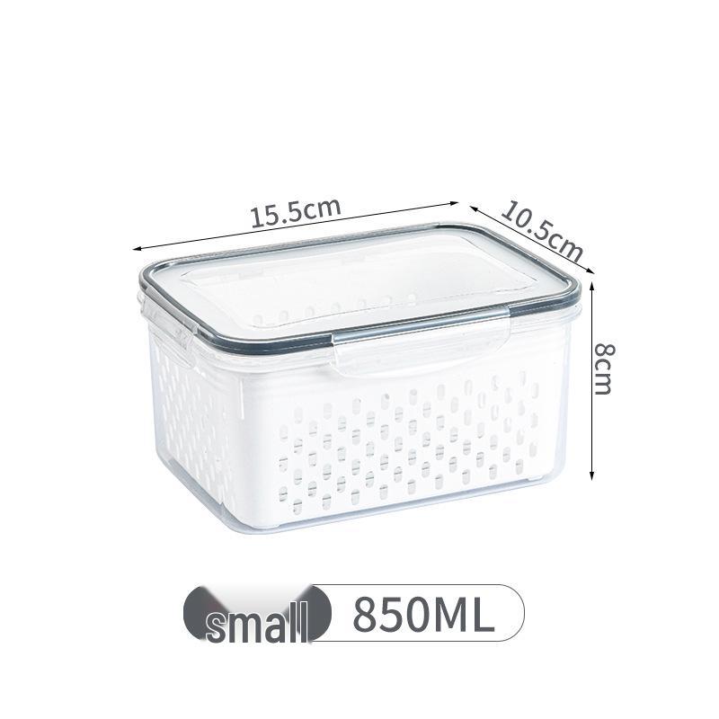 Plastic Kitchen Storage Set: Fruit & Veggie Draining Boxes with Lids for Fridge & Freezer
Plastic Kitchen Storage Set: Fruit & Veggie Draining Boxes with Lids for Fridge & Freezer
