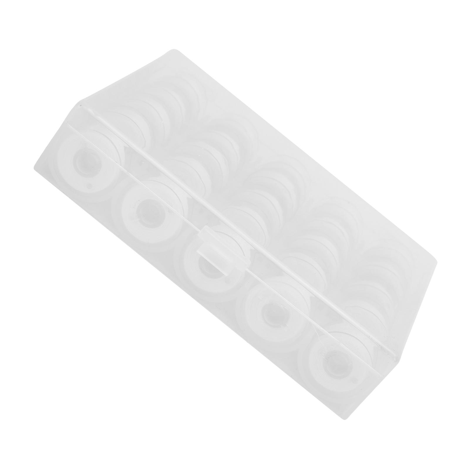 25 шт. шпулек с намотанной нитью, прозрачные шпульки для вышивальных и швейных машин, белая нить
25 шт. шпулек с намотанной нитью, прозрачные шпульки для вышивальных и швейных машин, белая нить