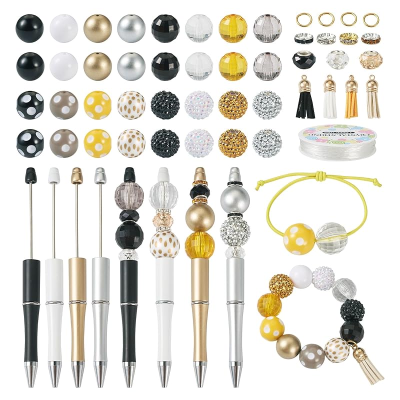 Beadthoven set of 4 bead ballpoint pen pen with beads DIY pen assorted beads With bubblegum beads & rhinestone beads & European beads & tassel charms
Beadthoven set of 4 bead ballpoint pen pen with beads DIY pen assorted beads With bubblegum beads & rhinestone beads & European beads & tassel charms