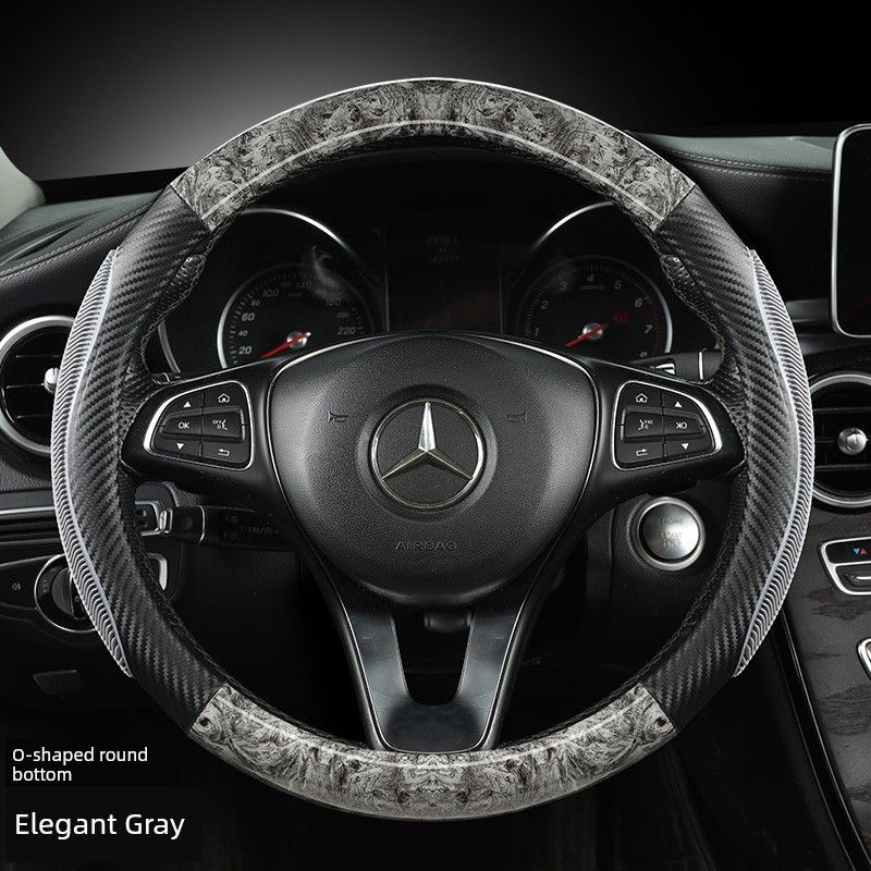 2025 New Car Steering Wheel Cover All Year Round Neutral Handle Cover Crystal Peach Wood Grain Carbon Fiber Non Slip Abrasion Resistant Handle Cover Elegant Gray-38Cm-Round
2025 New Car Steering Wheel Cover All Year Round Neutral Handle Cover Crystal Peach Wood Grain Carbon Fiber Non Slip Abrasion Resistant Handle Cover Elegant Gray-38Cm-Round