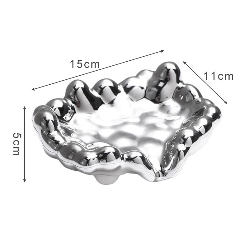 Cloud Shape Soap Box Plastic Self-Draining Soap Dish - Soap Holder, Saver & Tray for Shower, Bathroom & Kitchen срібний
Cloud Shape Soap Box Plastic Self-Draining Soap Dish - Soap Holder, Saver & Tray for Shower, Bathroom & Kitchen срібний