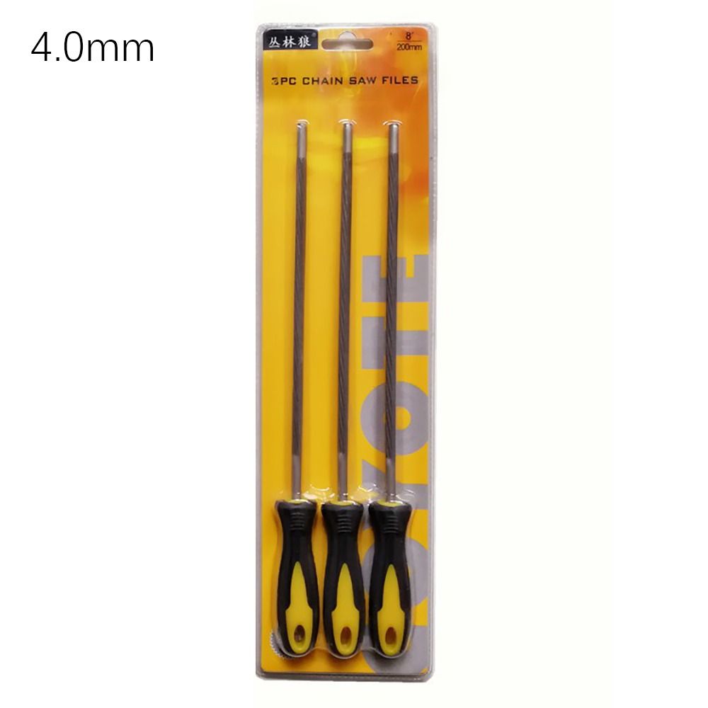 3Pcs Spiral Serration Round Files Carbon Steel Steel Sharpener Portable Chain Saw Files 4.0mm
3Pcs Spiral Serration Round Files Carbon Steel Steel Sharpener Portable Chain Saw Files 4.0mm