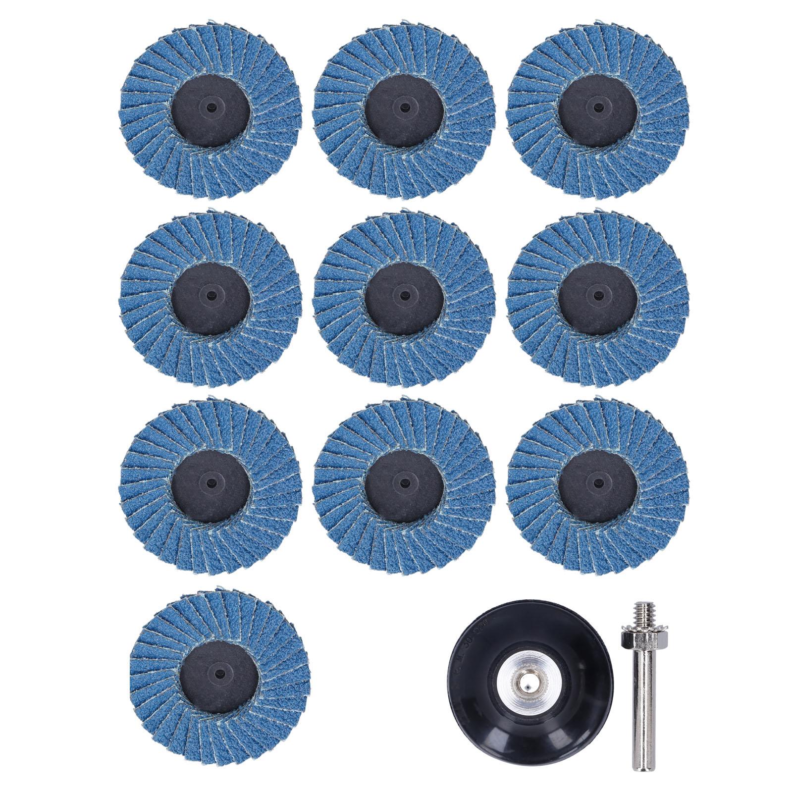 10Pcs Abrasive Wheel 80Grit Torsion Zircon Corundum Grinding Flap Disc with Rubber Disc 2in
10Pcs Abrasive Wheel 80Grit Torsion Zircon Corundum Grinding Flap Disc with Rubber Disc 2in