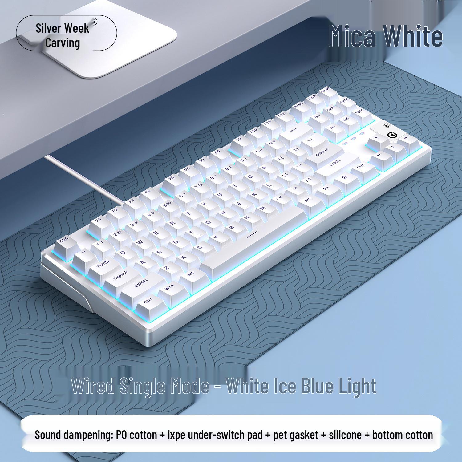Y87 RGB Кастомна Бездротова/Bluetooth Механічна Клавіатура з 87 Клавішами та Трьома Режимами
Y87 RGB Кастомна Бездротова/Bluetooth Механічна Клавіатура з 87 Клавішами та Трьома Режимами