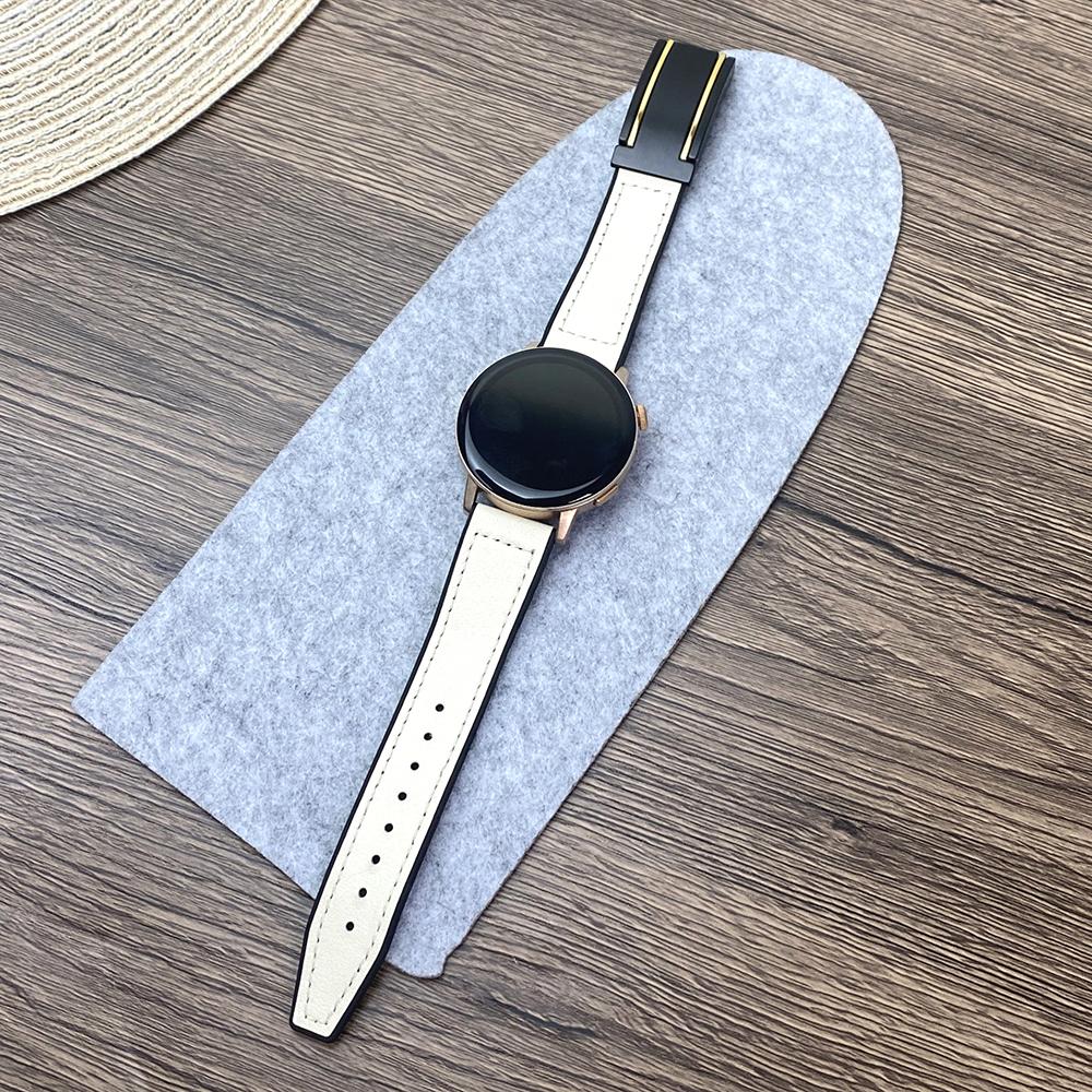 For Huawei Watch 4/4 Pro/GT 4 46mm Watch Band 22mm Silicone+Genuine Cow Leather Watch Strap Black Gold
For Huawei Watch 4/4 Pro/GT 4 46mm Watch Band 22mm Silicone+Genuine Cow Leather Watch Strap Black Gold