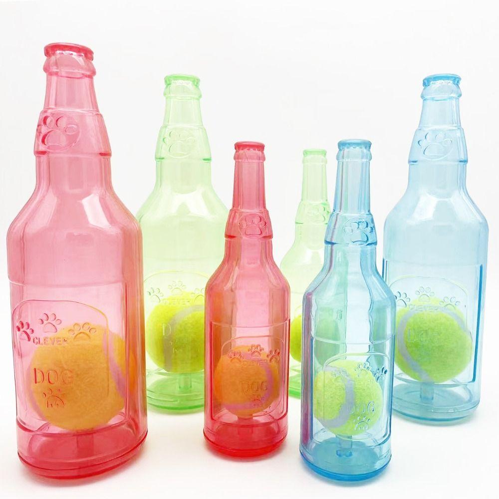 Plastic Crunchnplay Bottle Toy Water Bottle Cruncher Bottle Chew Toys for Dogs Yellow with ball-S
Plastic Crunchnplay Bottle Toy Water Bottle Cruncher Bottle Chew Toys for Dogs Yellow with ball-S