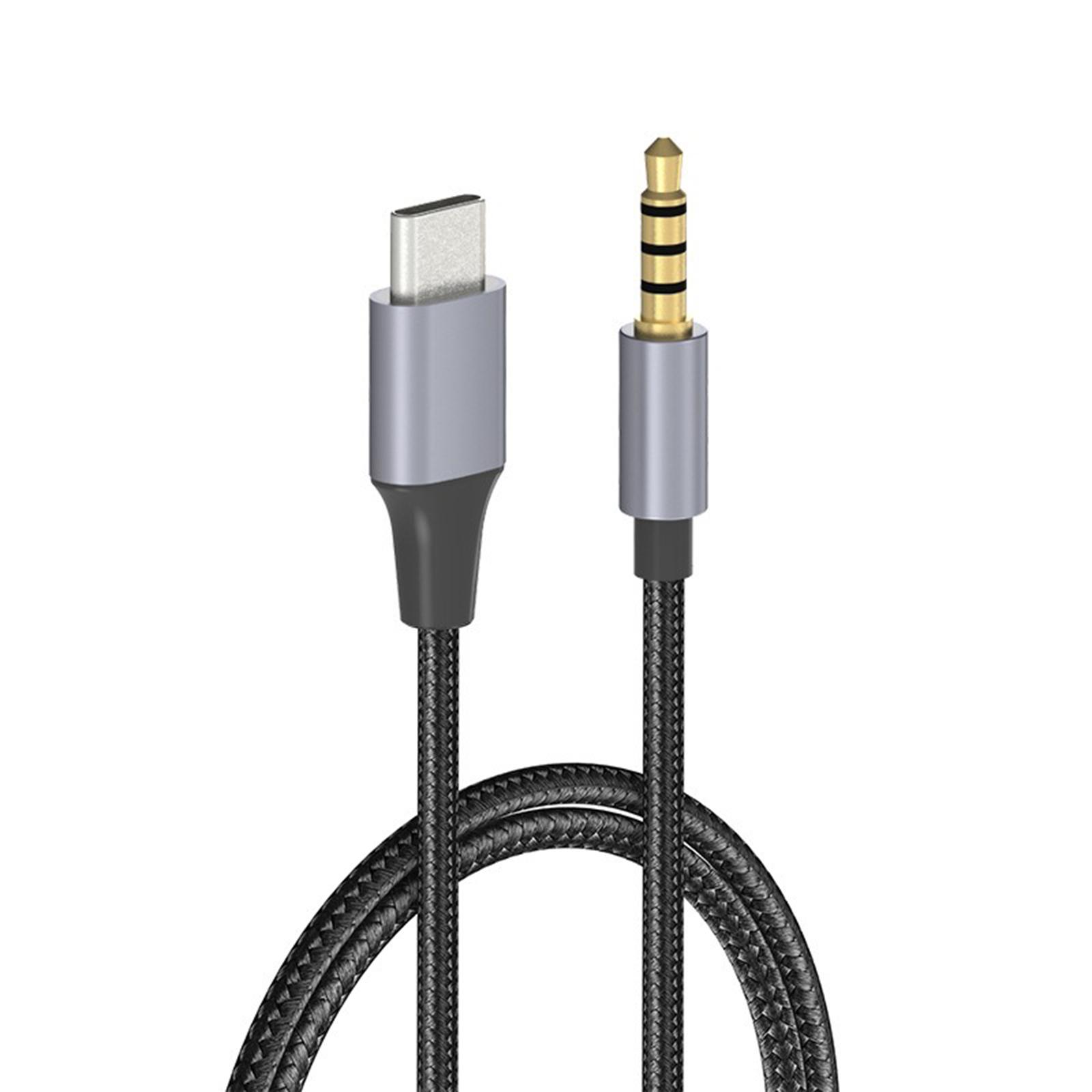 Type C to 3.5mm Audio Cord Aux Jack Cable USB C to 3.5mm Port Male Connectors Adapter Wire Headphone Stereo Car Cord E
Type C to 3.5mm Audio Cord Aux Jack Cable USB C to 3.5mm Port Male Connectors Adapter Wire Headphone Stereo Car Cord E