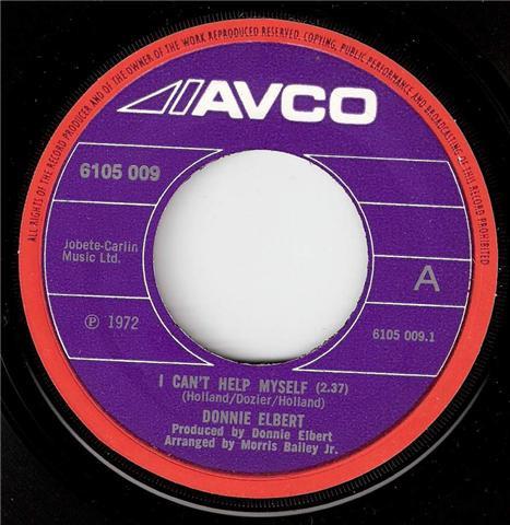 7inch Record DONNIE ELBERT I Cant Help Myself 61050091 1972 UK SoulFunk Used
7inch Record DONNIE ELBERT I Cant Help Myself 61050091 1972 UK SoulFunk Used