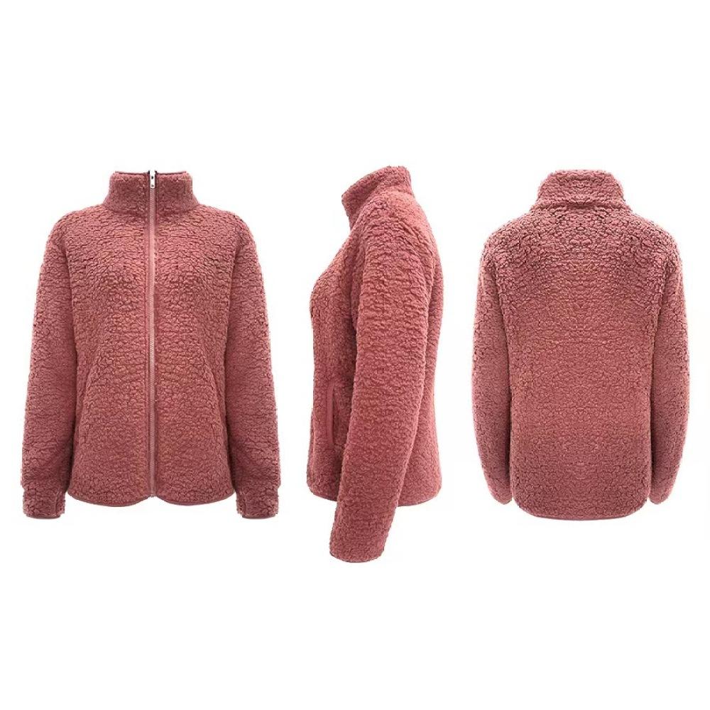 Women s Solid Color Long-sleeved Stand Collar Zipper Winter Short Plush Jacket XXL
Women s Solid Color Long-sleeved Stand Collar Zipper Winter Short Plush Jacket XXL