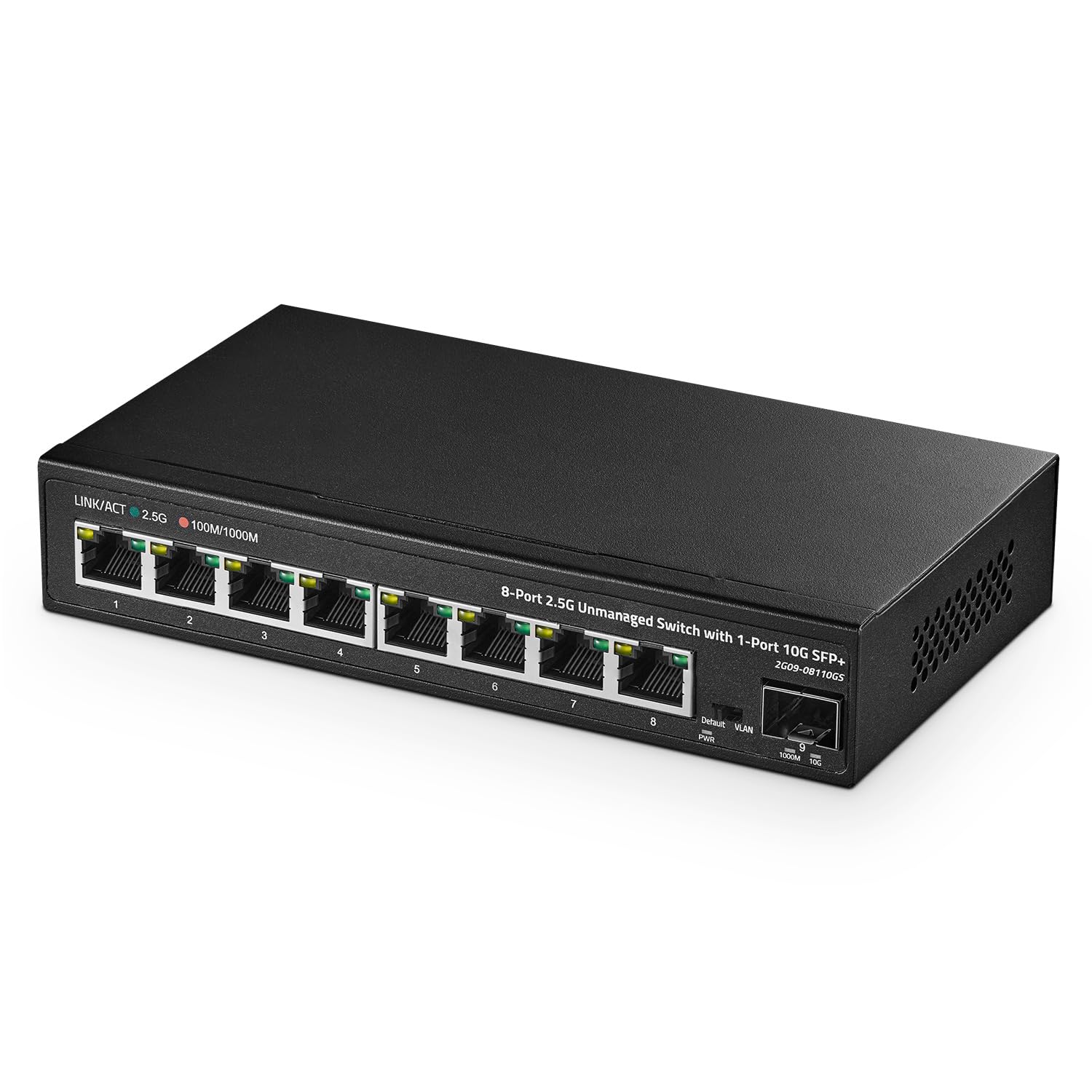 Binardat 10G 8 x Gigabit Base T Unmanaged Desktop Ethernet Switch 8-port 2.5G Switch, SFP+ Ports, 2.5 RJ-45 Ports, Multi-Gigabit
Binardat 10G 8 x Gigabit Base T Unmanaged Desktop Ethernet Switch 8-port 2.5G Switch, SFP+ Ports, 2.5 RJ-45 Ports, Multi-Gigabit
