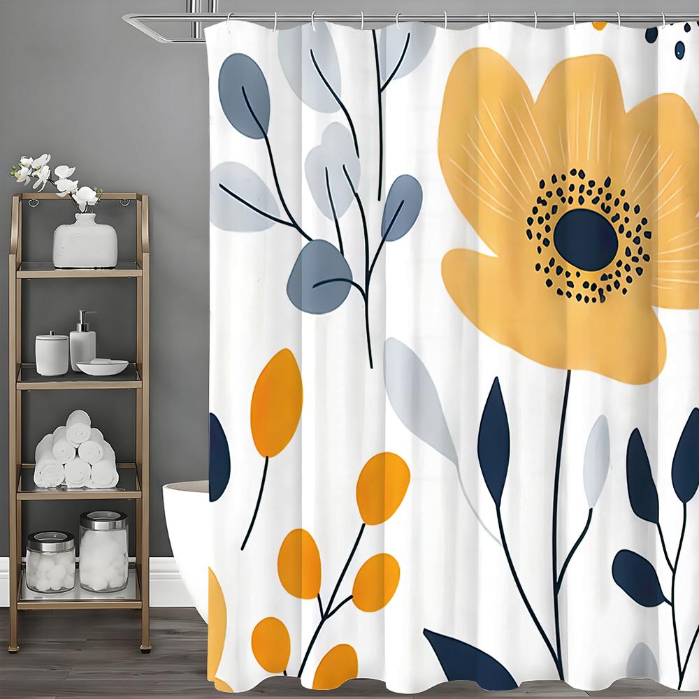Плоская ветряная цветочная шторка для душа, Декоративная шторка для душа для ванной комнаты, Водонепроницаемая шторка для душа с крючками 90*180cm
Плоская ветряная цветочная шторка для душа, Декоративная шторка для душа для ванной комнаты, Водонепроницаемая шторка для душа с крючками 90*180cm