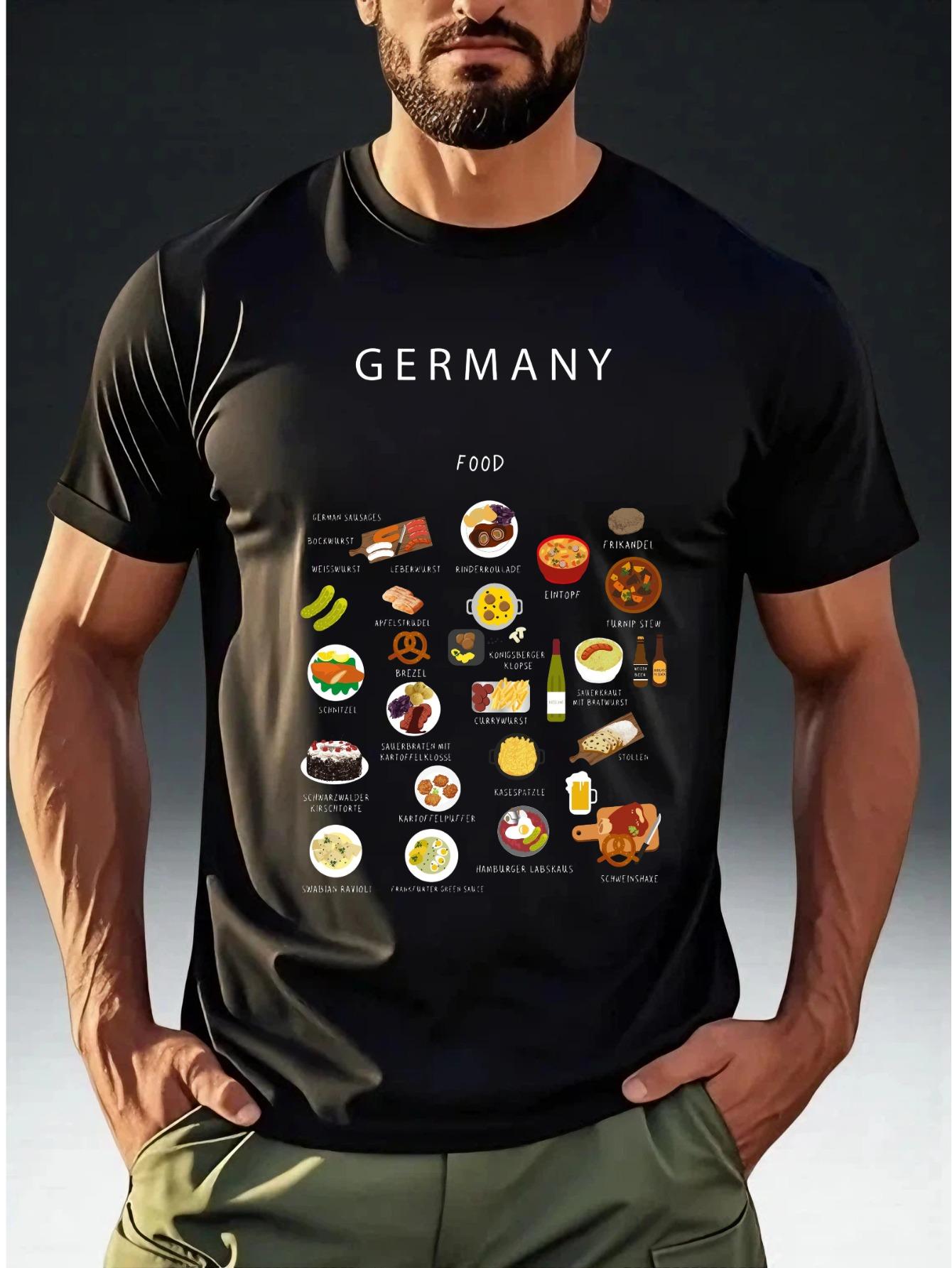Мужская модная футболка с тематикой мемов о немецкой еде GERMANY FOOD Печать с иллюстрацией еды XL
Мужская модная футболка с тематикой мемов о немецкой еде GERMANY FOOD Печать с иллюстрацией еды XL