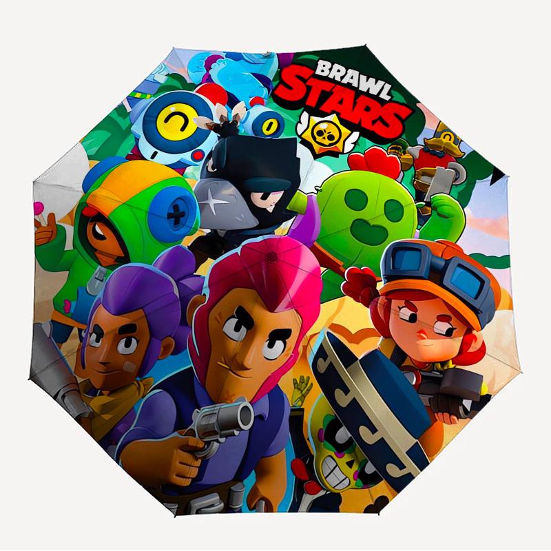 1 шт. Парасолька високої якості на тему персонажів Brawl Stars, Парасолька з автоматичним відкриттям та закриттям, Багатофункціональна парасолька G0811222
1 шт. Парасолька високої якості на тему персонажів Brawl Stars, Парасолька з автоматичним відкриттям та закриттям, Багатофункціональна парасолька G0811222