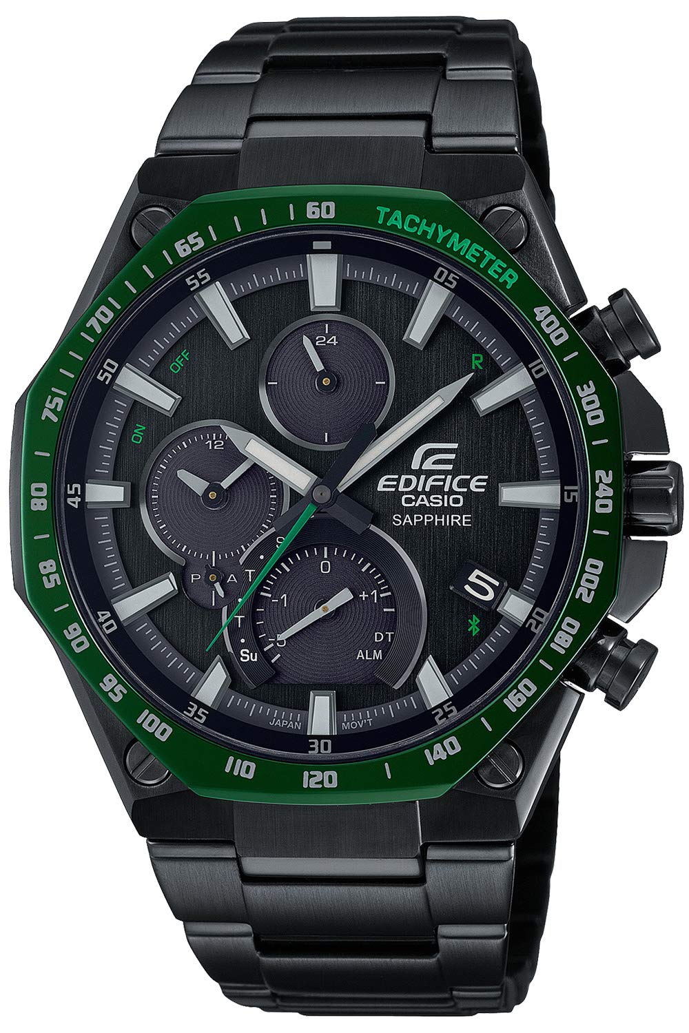 Чоловічий годинник Casio EDIFICE Solar Super Slim High Spec Chronograph EQB-1100XYDC-1AJF Чорний зелений
Чоловічий годинник Casio EDIFICE Solar Super Slim High Spec Chronograph EQB-1100XYDC-1AJF Чорний зелений
