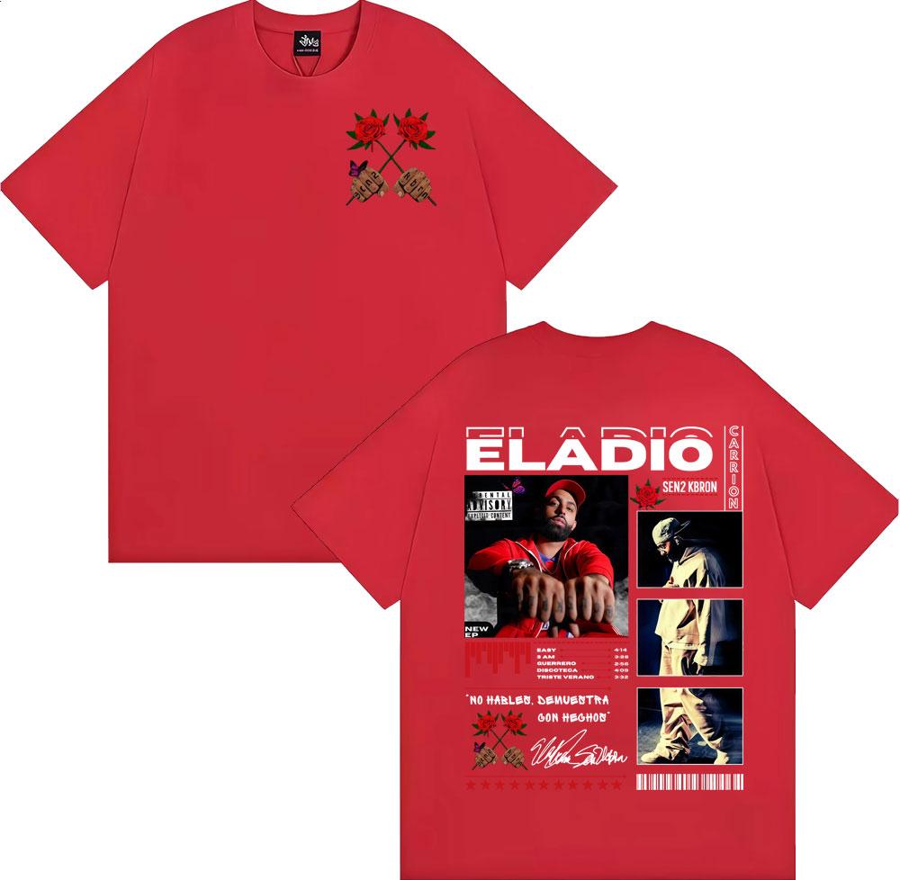 Rapper Eladio Carrion Sen2 Kbrn Tour Merch T Shirts Mens Clothing Cotton Short Sleeve Top Fashion Gothic Hip Hop Streetwear 4XL
Rapper Eladio Carrion Sen2 Kbrn Tour Merch T Shirts Mens Clothing Cotton Short Sleeve Top Fashion Gothic Hip Hop Streetwear 4XL