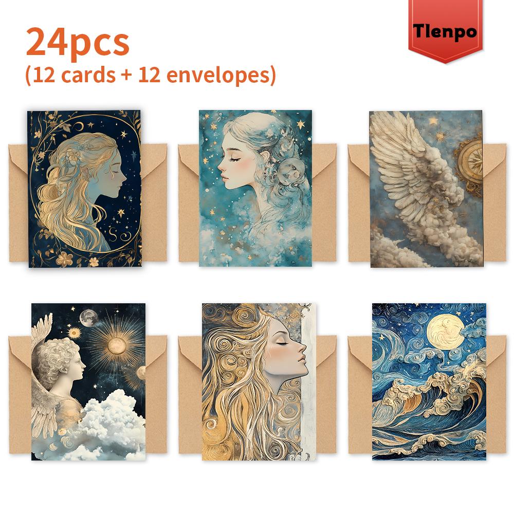 24pcs, Flower Fairy Greeting Card Set with Envelope for Anyone, DIY Greeting Cards , Invitation Cards, Multifunctional Fun Greet
24pcs, Flower Fairy Greeting Card Set with Envelope for Anyone, DIY Greeting Cards , Invitation Cards, Multifunctional Fun Greet