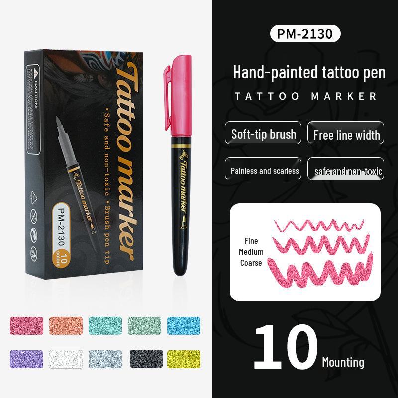 Waterproof Temporary Tattoo Pen for Festival Graffiti Art & Body Painting
Waterproof Temporary Tattoo Pen for Festival Graffiti Art & Body Painting