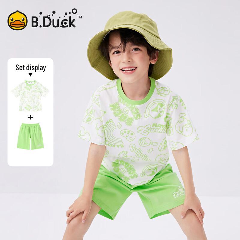 Комплект из хлопковой футболки с коротким рукавом и шорт для мальчика B.Duck 140
Комплект из хлопковой футболки с коротким рукавом и шорт для мальчика B.Duck 140