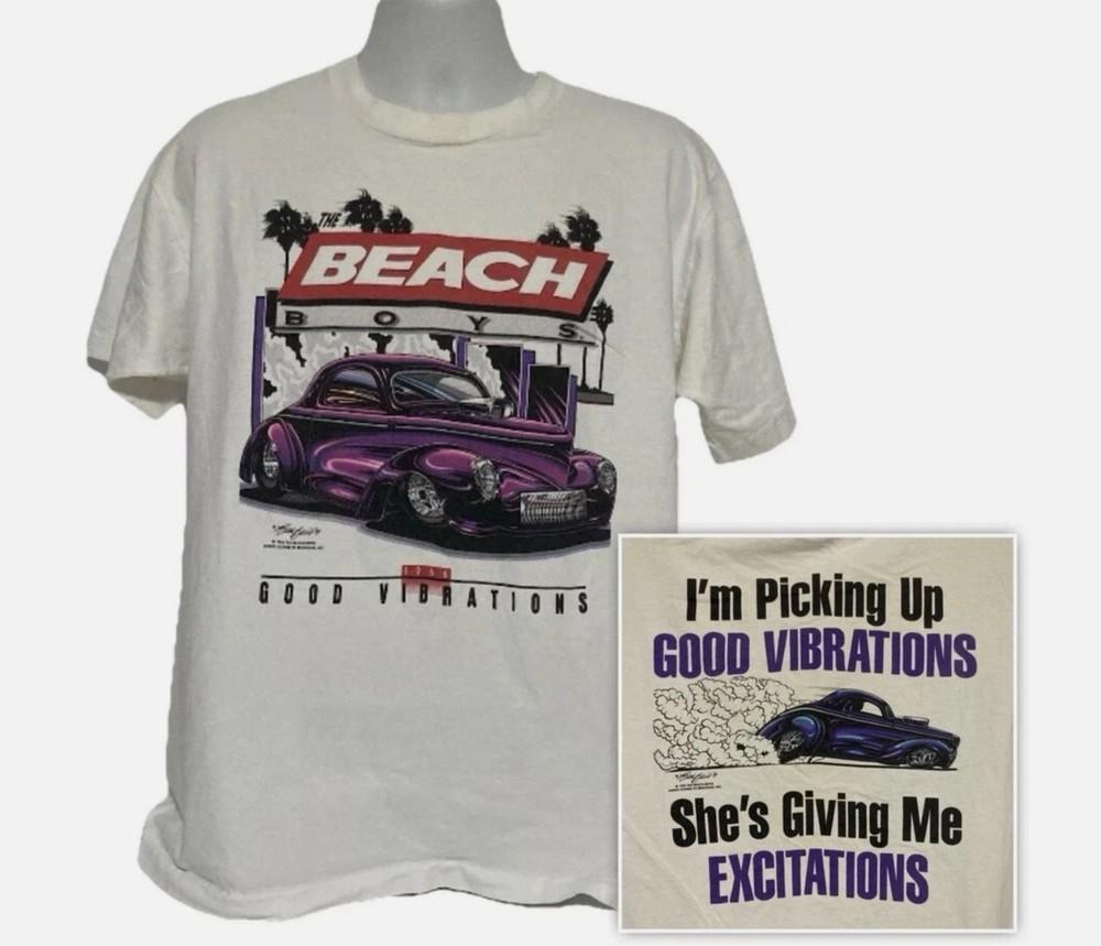 Vintage 1994 Beach Boys Good Vibrations T-Shirt Hot Rod Drag Race Tee Unisex T-Shirt XXXL
Vintage 1994 Beach Boys Good Vibrations T-Shirt Hot Rod Drag Race Tee Unisex T-Shirt XXXL