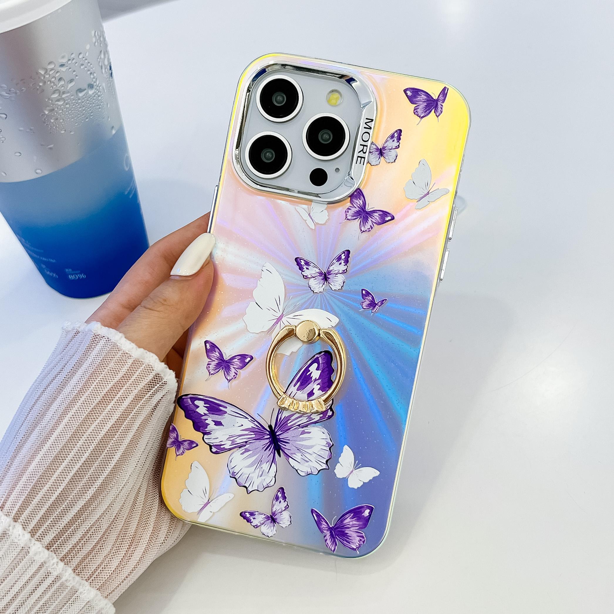 For iPhone 15 Pro Max Case Electroplating Laser Butterfly Pattern Anti-Scratch Phone Cover AB6
For iPhone 15 Pro Max Case Electroplating Laser Butterfly Pattern Anti-Scratch Phone Cover AB6