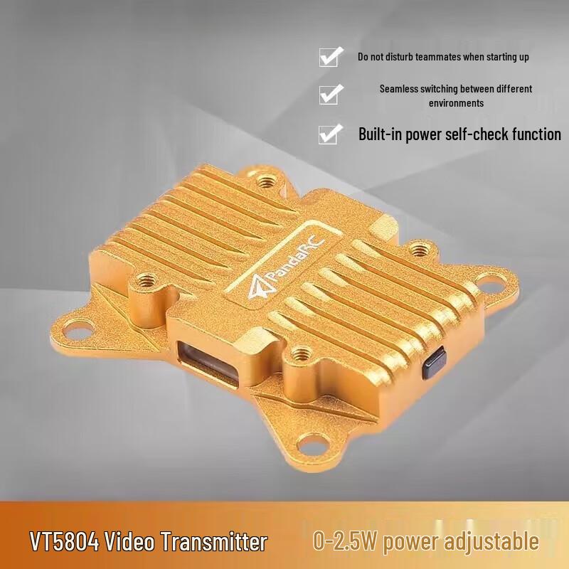 PandaRC VT5804 BAT 2.5W 5.8G FPV Video Transmitter
PandaRC VT5804 BAT 2.5W 5.8G FPV Video Transmitter