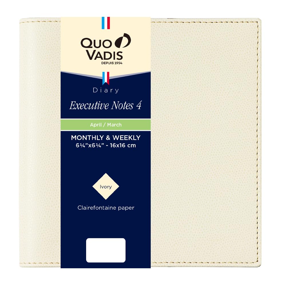 QUOVADIS Diary Executive Notebook 4/Club 2026 April Start Weekly Vertical Square 16x16cm Cream qv60202bg кремовый
QUOVADIS Diary Executive Notebook 4/Club 2026 April Start Weekly Vertical Square 16x16cm Cream qv60202bg кремовый