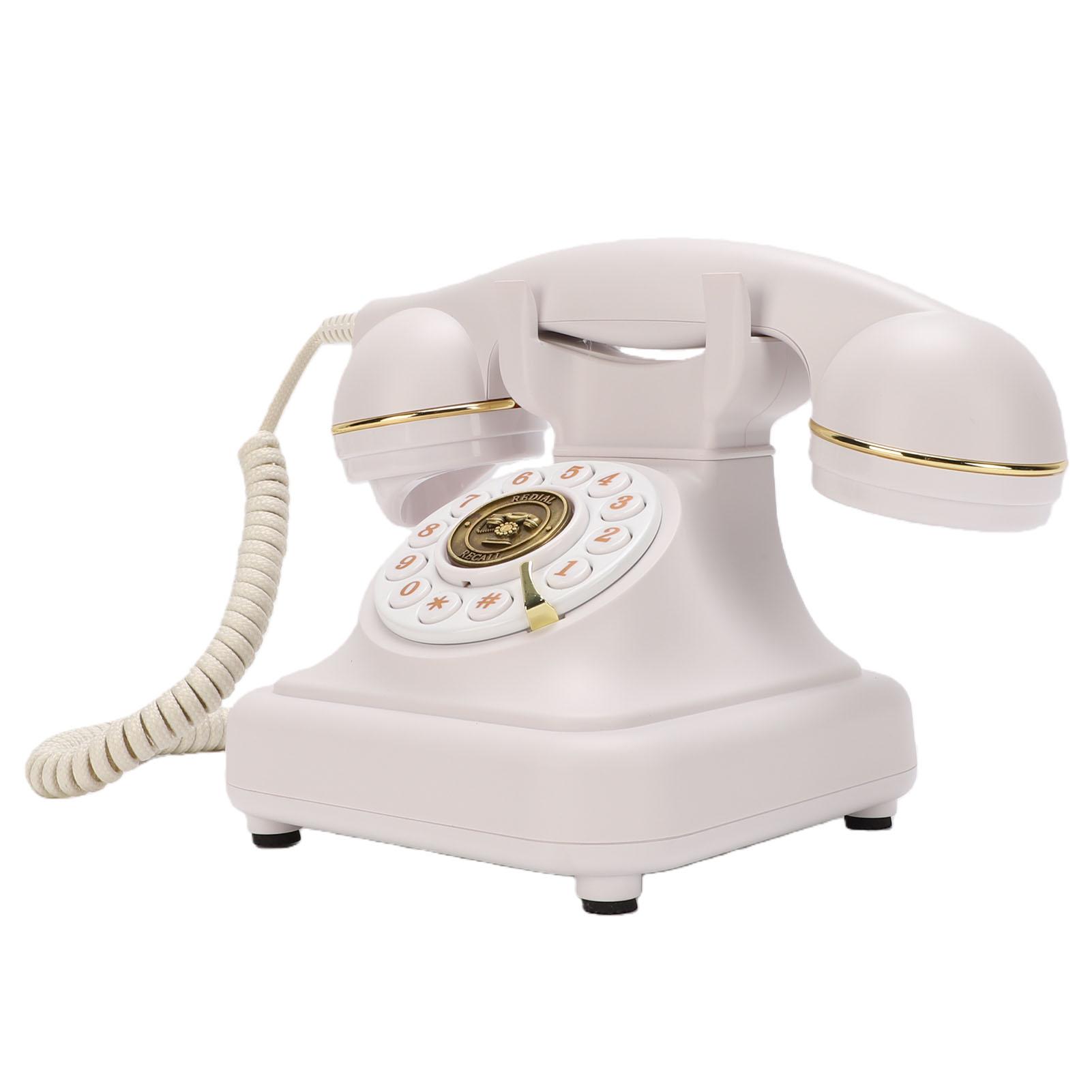 Retro Bluetooth Landline Phone with Handset Speakerphone White USB Rechargeable Cordless Bluetooth Desk Phone for Home
Retro Bluetooth Landline Phone with Handset Speakerphone White USB Rechargeable Cordless Bluetooth Desk Phone for Home