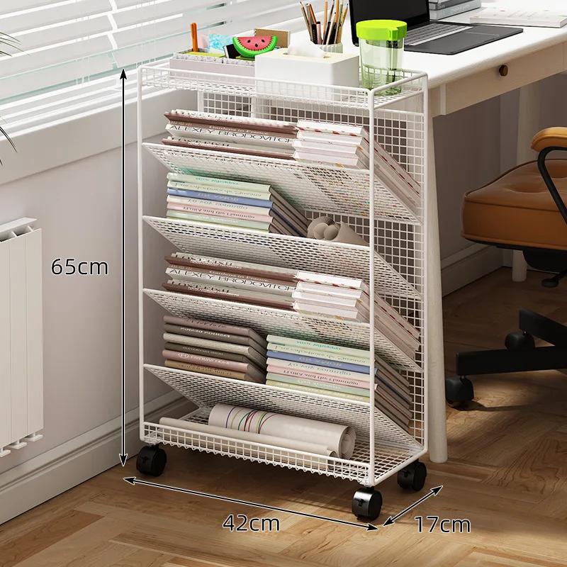 Маленькая книжная полка рядом со столом, напольная полка, боковая полка стола с подвижным колесным книжным шкафом для хранения книг, книжная полка для хранения книг в комнате
Маленькая книжная полка рядом со столом, напольная полка, боковая полка стола с подвижным колесным книжным шкафом для хранения книг, книжная полка для хранения книг в комнате