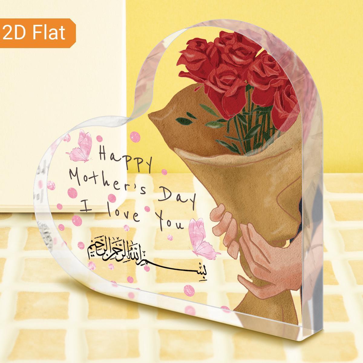 1pc Elegant Arabic Mother s Day/ Birthday/ Graduation Gift - Heart-Shaped Acrylic Plaque with Happy Mother s Day I Love You & Arabic Script 10*10cm
1pc Elegant Arabic Mother s Day/ Birthday/ Graduation Gift - Heart-Shaped Acrylic Plaque with Happy Mother s Day I Love You & Arabic Script 10*10cm