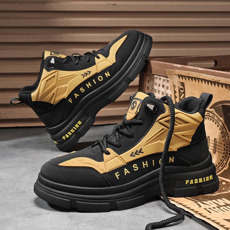 Мужские ботинки с высоким верхом Модные и универсальные Трендовые уличные дорожные ботинки Мужские ботинки для кемпинга 39 жёлтый
Мужские ботинки с высоким верхом Модные и универсальные Трендовые уличные дорожные ботинки Мужские ботинки для кемпинга 39 жёлтый