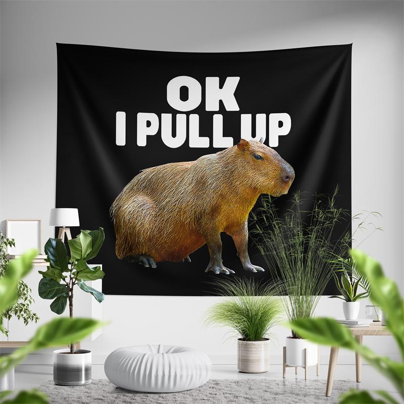 Aertemisi Ok I Pull Up Capybara Funny Meme Tapestry Wall Hanging Art for Bedroom Living Room College Dorm Party Backdrop Home 74x94cm(29x37in)
Aertemisi Ok I Pull Up Capybara Funny Meme Tapestry Wall Hanging Art for Bedroom Living Room College Dorm Party Backdrop Home 74x94cm(29x37in)