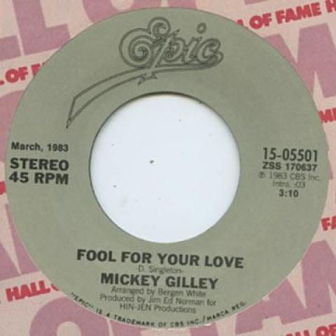 7inch Record MICKEY GILLEY / MICKEY GILLEY, CHAR - Fool For Your Love / Candy Man CBS055017 Epic 1984 US Soul/Funk
7inch Record MICKEY GILLEY / MICKEY GILLEY, CHAR - Fool For Your Love / Candy Man CBS055017 Epic 1984 US Soul/Funk