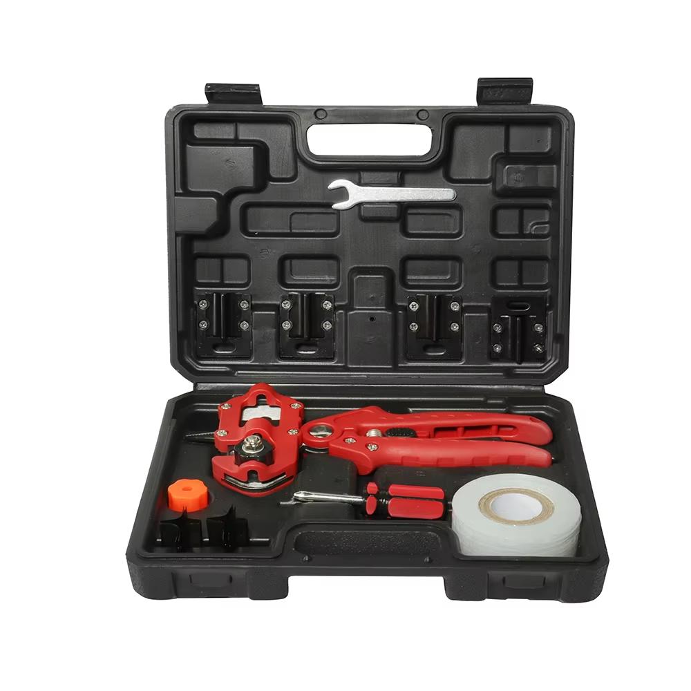 Multi-Function Garden Grafting Tool Kit Seedling Fruit Tree Pruning Shears Farming Grafting Machine with Tool Box
Multi-Function Garden Grafting Tool Kit Seedling Fruit Tree Pruning Shears Farming Grafting Machine with Tool Box