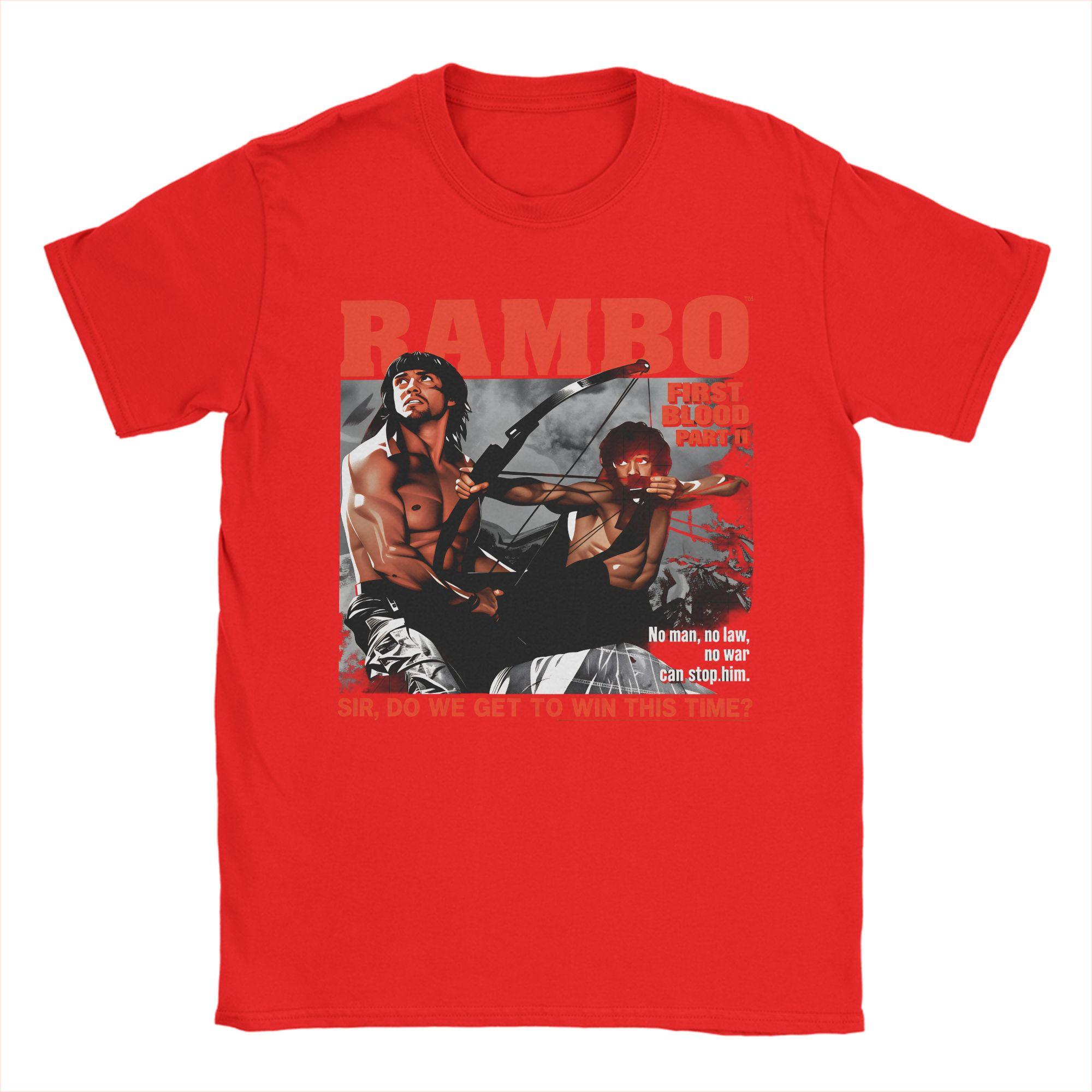 Men Rambo 2 Win This Time T Shirts 100 Cotton Tops Summer Funny Short Sleeve TShirt O Neck Trendy Cool Casual Tee Shirt S
Men Rambo 2 Win This Time T Shirts 100 Cotton Tops Summer Funny Short Sleeve TShirt O Neck Trendy Cool Casual Tee Shirt S
