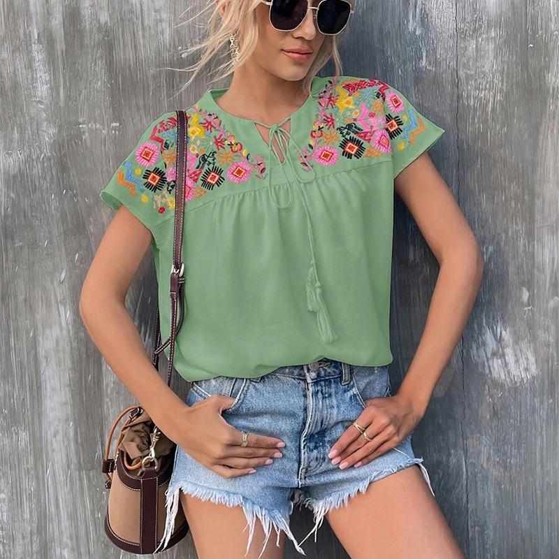 Women s New Embroidery Tassel Tie Neck Batwing Sleeve Blouse Top 2XL зелений
Women s New Embroidery Tassel Tie Neck Batwing Sleeve Blouse Top 2XL зелений