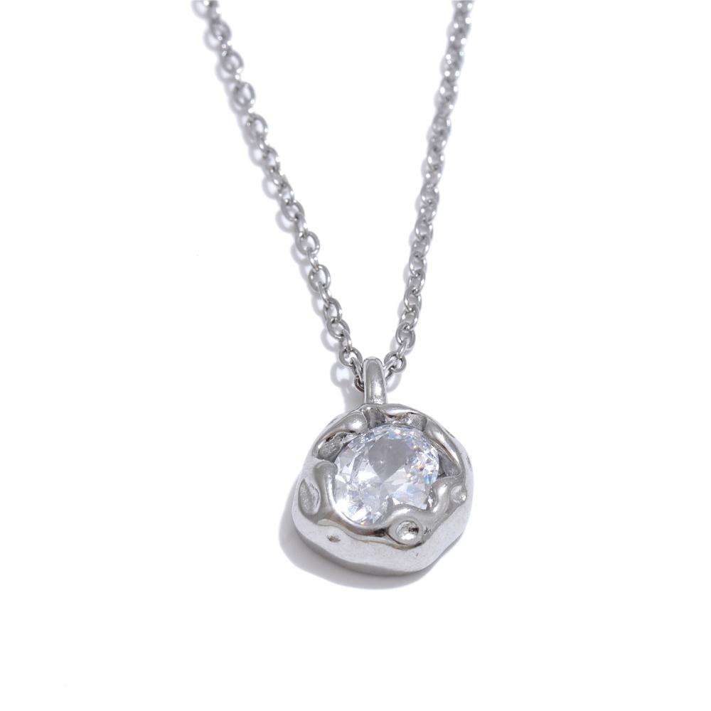 Yhpup High Quality Shiny Cubic Zirconia Necklace Pendant Chain Gold Silver Color Temperament Trendy Jewelry Accessories Gift
Yhpup High Quality Shiny Cubic Zirconia Necklace Pendant Chain Gold Silver Color Temperament Trendy Jewelry Accessories Gift