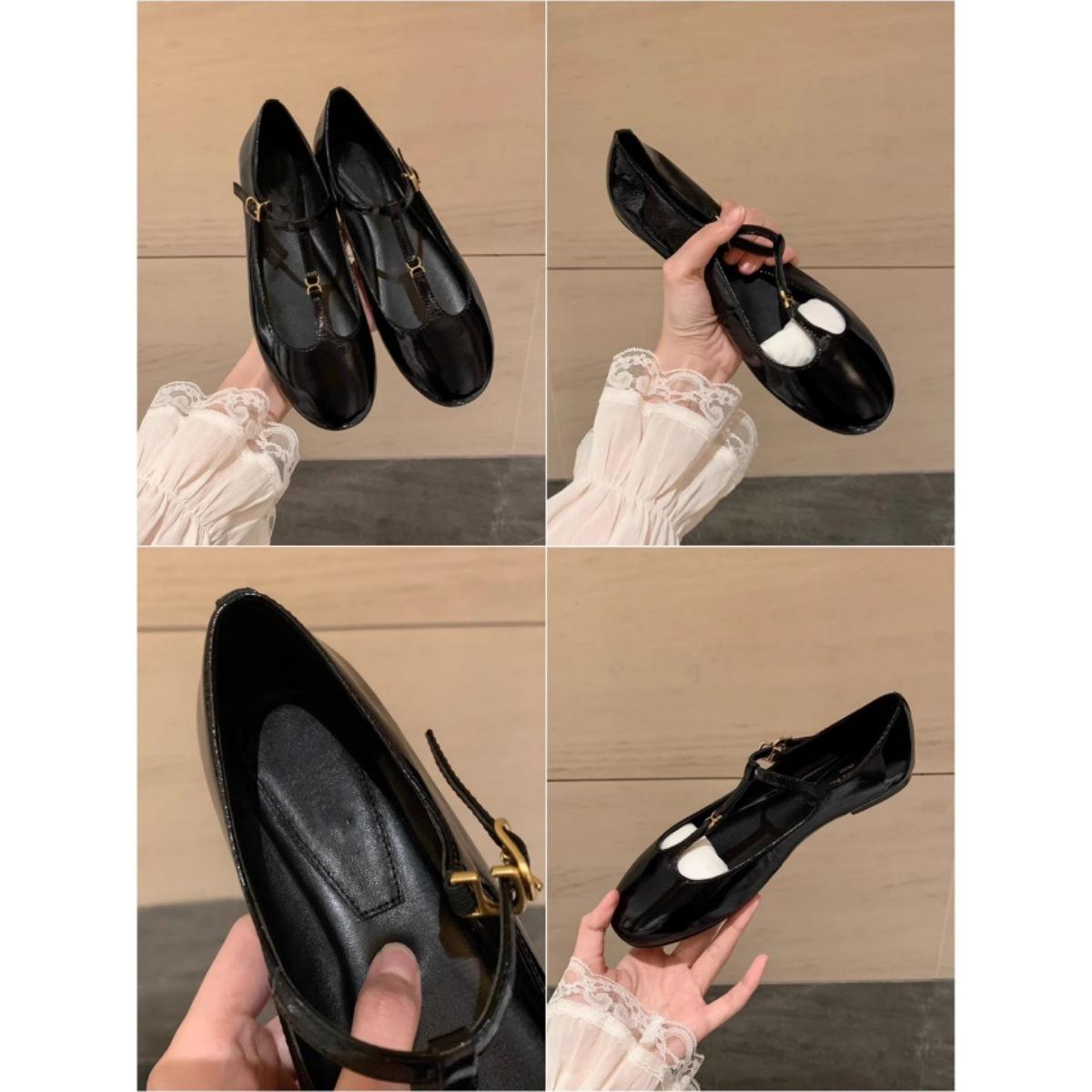 Cowhide version~ Small gold buckle retro round head T belt genuine leather Mary Jane flats women s single shoes autumn 35
Cowhide version~ Small gold buckle retro round head T belt genuine leather Mary Jane flats women s single shoes autumn 35