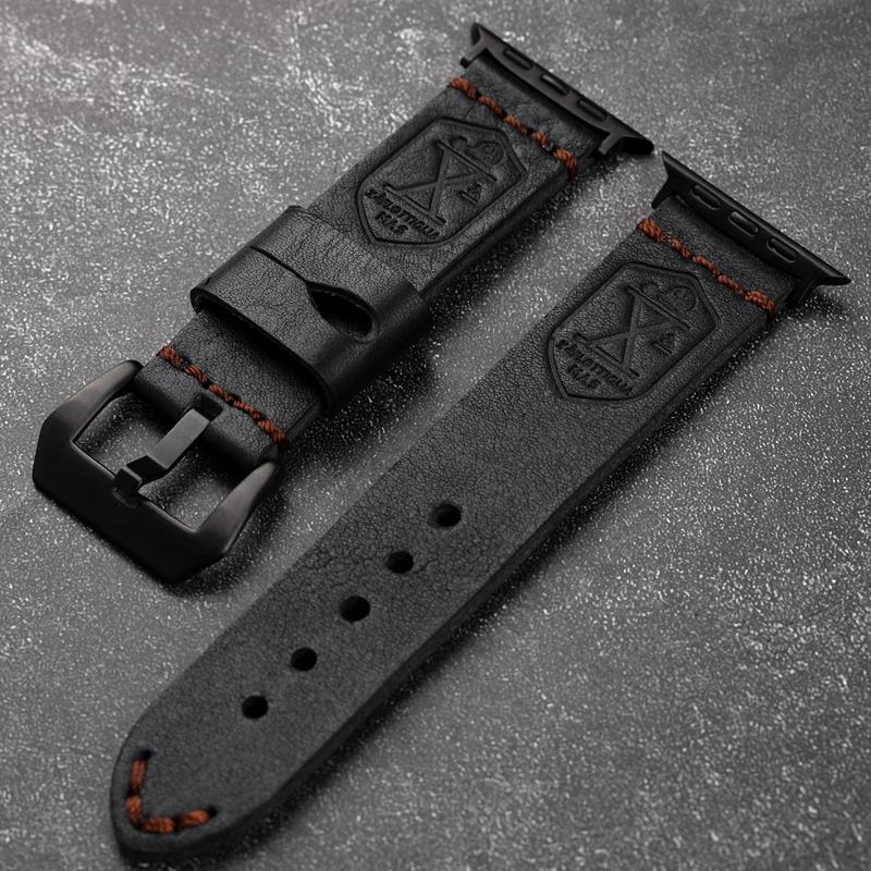 Черный ремешок для часов ручной работы из воловьей кожи первого слоя 45 мм/49 мм, подходит для Apple Watch, мужской винтажный браслет ручной работы 40MM
Черный ремешок для часов ручной работы из воловьей кожи первого слоя 45 мм/49 мм, подходит для Apple Watch, мужской винтажный браслет ручной работы 40MM