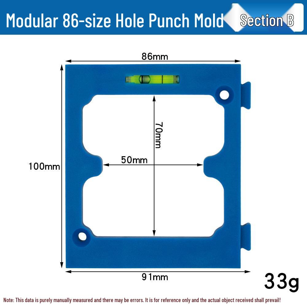 86 Junction Box Hole Template: Socket & Switch Hole Auxiliary Tool with Interlocking Buckle
86 Junction Box Hole Template: Socket & Switch Hole Auxiliary Tool with Interlocking Buckle