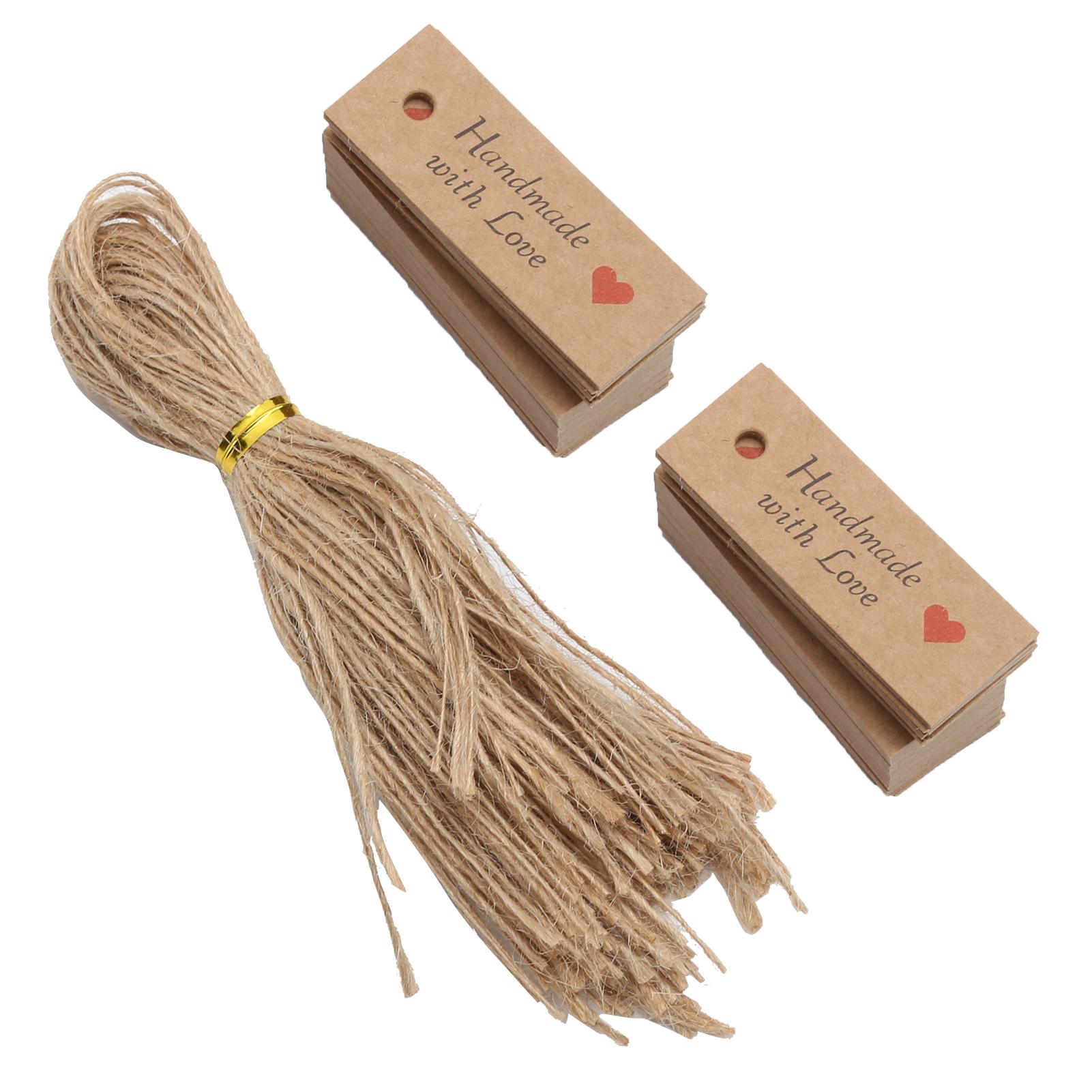 100Pcs Gift Tags Baking Gift Bag Kraft Paper Card Wedding Party Favors with Twine
100Pcs Gift Tags Baking Gift Bag Kraft Paper Card Wedding Party Favors with Twine