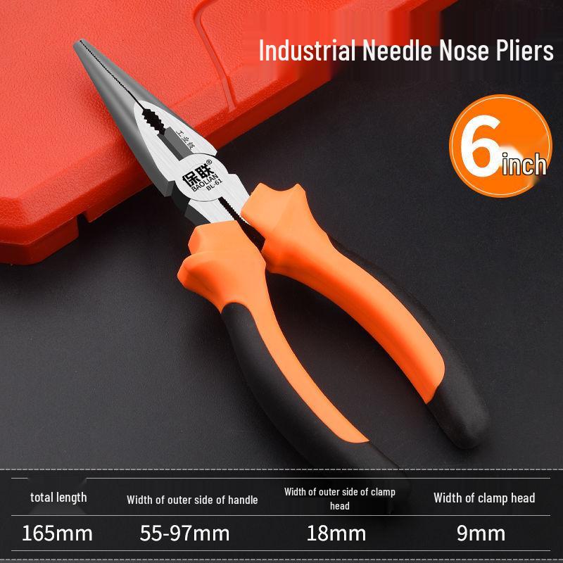 Tiger 6-inch Electrician Needle Nose Pliers & 8-inch Diagonal Wire Cutters: Industrial-Grade Multifunctional Hand Tools.
Tiger 6-inch Electrician Needle Nose Pliers & 8-inch Diagonal Wire Cutters: Industrial-Grade Multifunctional Hand Tools.